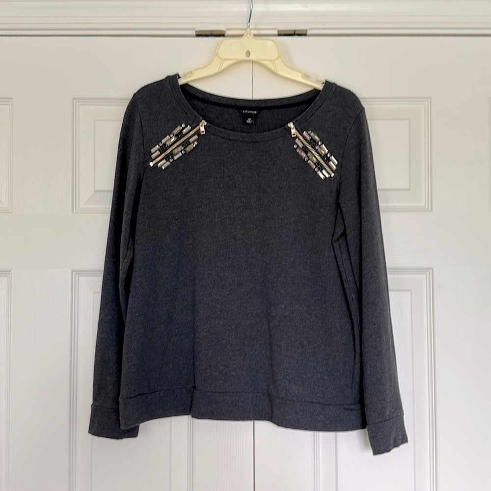 Ann Taylor embellished sweatshirt